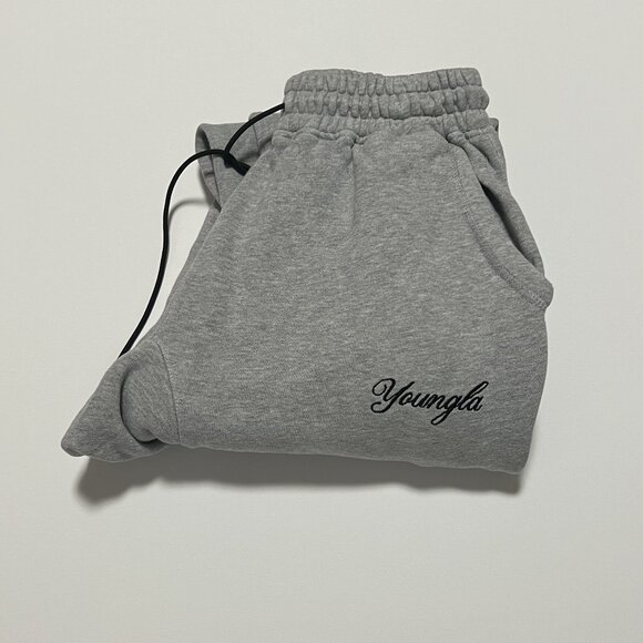 YoungLA Joggers Athletic Athleisure Comfy Sweatpants Gray Men's size Small - Picture 1 of 7